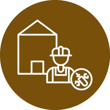 inşaat simgesi vektör illüstrasyonu