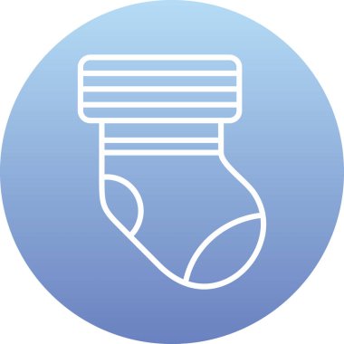 çorap simgesi vektör illüstrasyonu