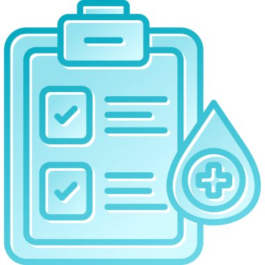 kontrol listesi simgesi, basit vektör illüstrasyonu