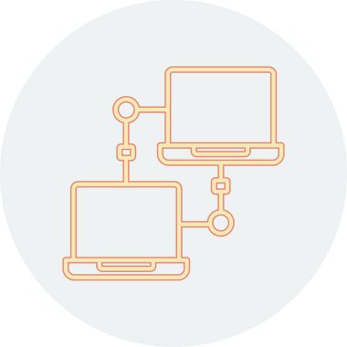 ağ simgesi, vektör illüstrasyonu