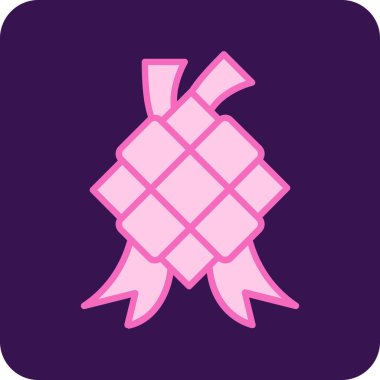 Çizgi film ananasının pembe ve beyaz rengi.