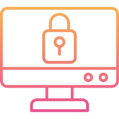 Bilgisayar simgesinin vektör illüstrasyonu