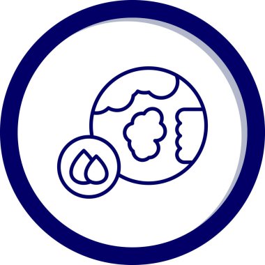 Toprak. Web simgesi basit illüstrasyon