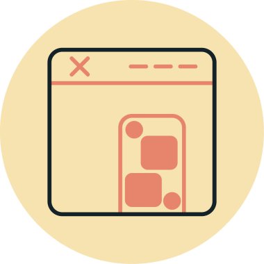 Hareket eden telefon vektör simgesi