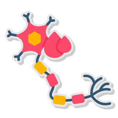Virüs hastalığı simgesi, düz stil