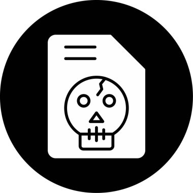 Kurukafa simgesi vektör illüstrasyonu