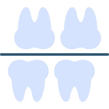 Diş ikonu. düz dizayn