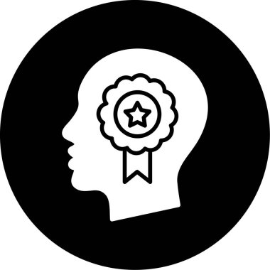 Ödül Vektörü Glyph Simgesi Tasarımı