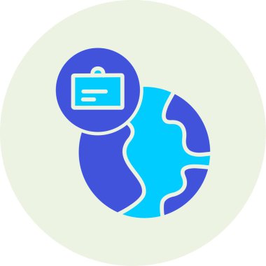 Küre. Web simgesi basit tasarım