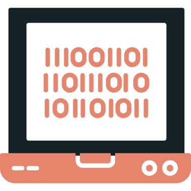 Bilgisayar kutsal kişilerin resmi. düz tasarım.