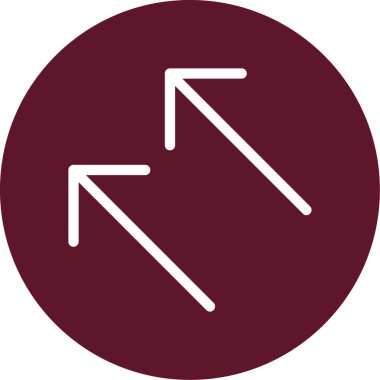 yön sağ yuvarlak vektör simgesi