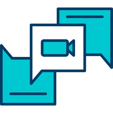 Sohbet simgesi vektör illüstrasyonu