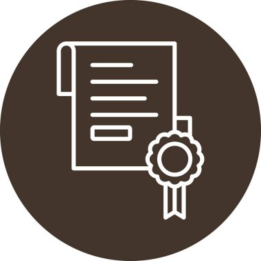 belge simgesi vektör illüstrasyonu