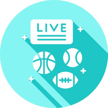 canlı spor vektör simgesi