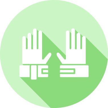 Eldiven simgesi, basit vektör çizim