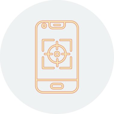 akıllı telefon simgesi vektör çizimi