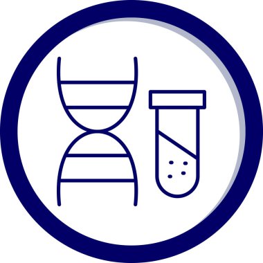Test tübü simgesinin vektör illüstrasyonu