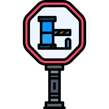Trafik ışığı simgesi vektör illüstrasyonu