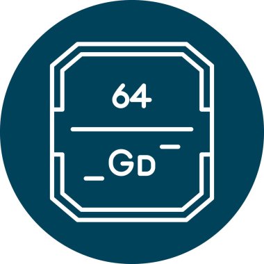 Benzersiz 3d vektör çizgisi simgesi