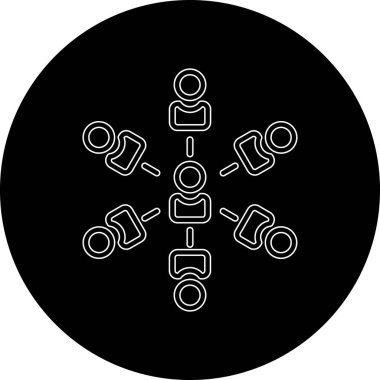 Noel topu ikonu vektör illüstrasyonu