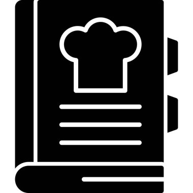 Yemek ikonu. Web için basit bir mutfak vektör simgesi çizimi