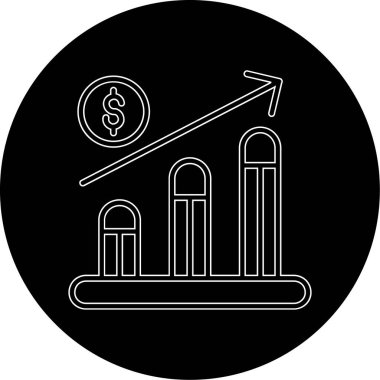 Bir bina simgesinin vektör illüstrasyonu