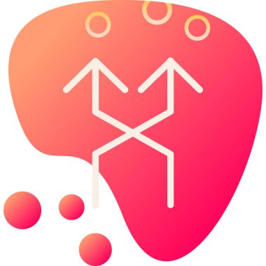 beyin modern simgesi, vektör illüstrasyonu