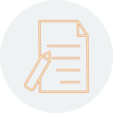 Belge modern simgesinin vektör illüstrasyonu