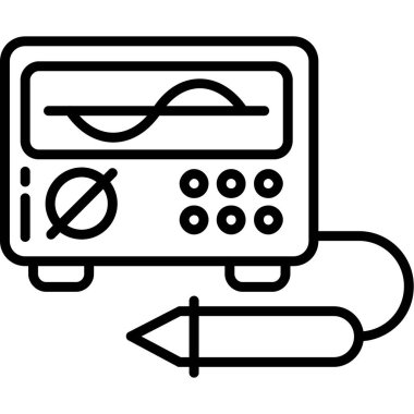 ATM 'de. Web simgesi basit illüstrasyon