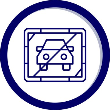 araba simgesi vektör illüstrasyonu