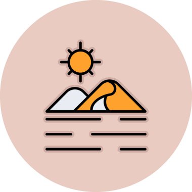 Kumsal. Web simgesi basit illüstrasyon