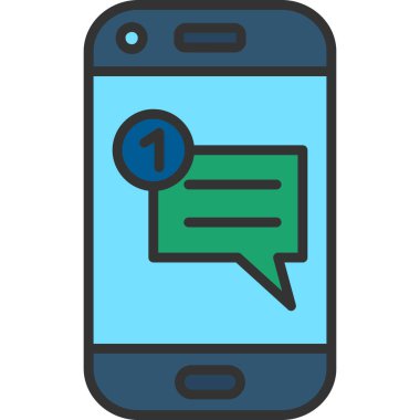 Mesaj kabarcık ile Smartphone