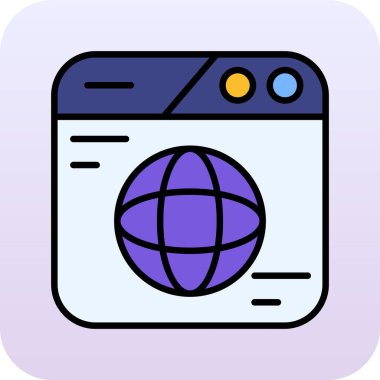 Geliştirme için ağ simgesi.