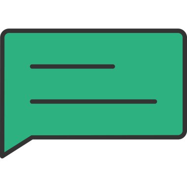 Konuş. Web simgesi basit tasarım