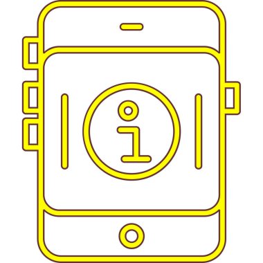 Cep telefonu simgesi, vektör illüstrasyonu