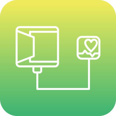 güzel düğün davetiyesi vektör satırı simgesi