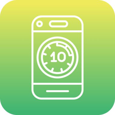 güzel alarm vektör çizgisi simgesi