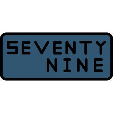 7 numaralı simge vektör illüstrasyonu