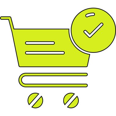 Araba ikonu. Web için taşıyıcı vektör simgelerinin özet çizimi