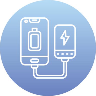 Cep telefonu simgesinin vektör illüstrasyonu