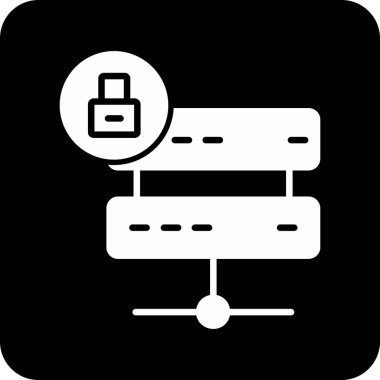 Veri güvenlik simgesi, basit tarzı