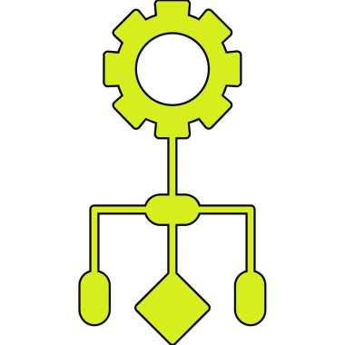 dişli simgesi vektör illüstrasyonu