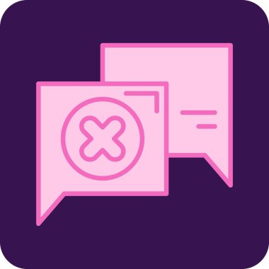 konuşma balonu simgesi, vektör illüstrasyonu