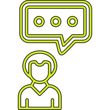 Konuşma baloncukları ikon vektör çizimi