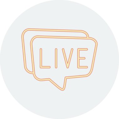 Canlı vektör ince çizgi simgesi