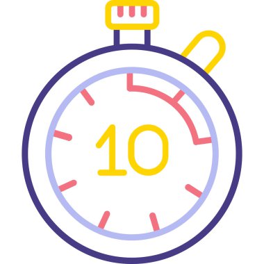 Saat. Web simgesi basit illüstrasyon