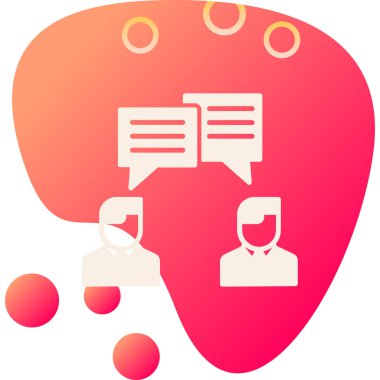 Konuşma baloncukları. Basit illüstrasyon