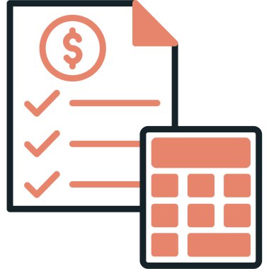 hesap makinesi simge, basit vektör çizim