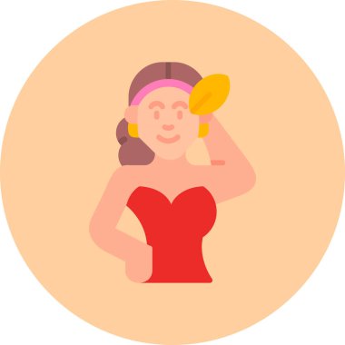 Kırmızı şaraplı kadın karakter.