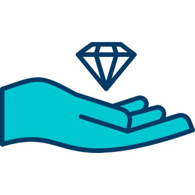 Beyaz arkaplanda mavi eldivenler